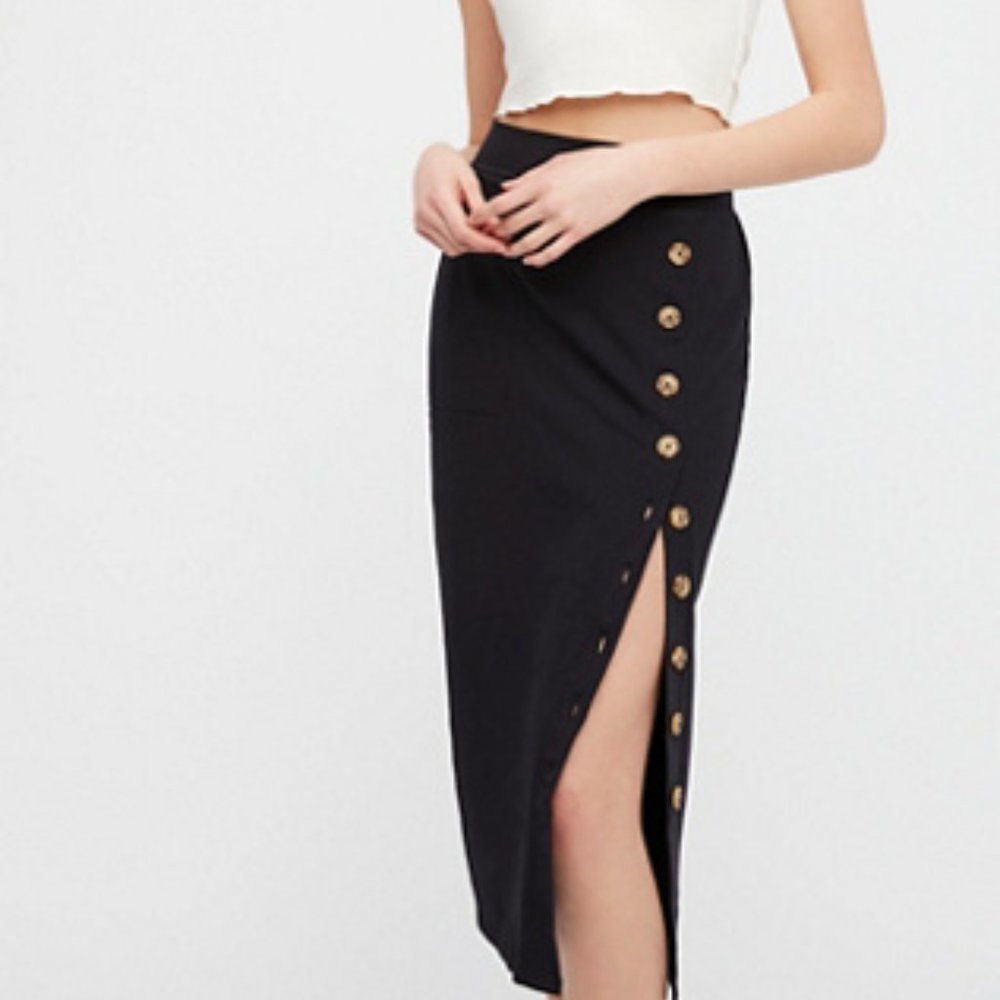 Free People: All You Need Skirt, Black, S